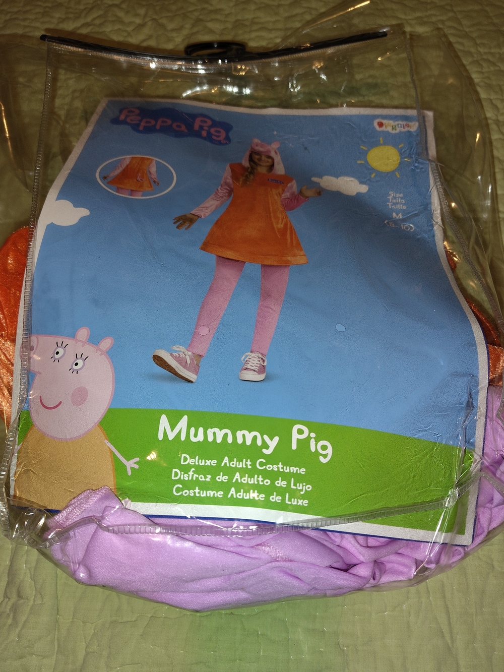 Peppa Pig Mummy Pig Costume - Orange & Pink